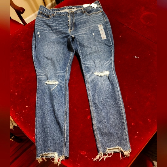Old Navy Extra High-rise Pop Icon Distress Skinny Blue Jeans Pants 👖 - Picture 7 of 14